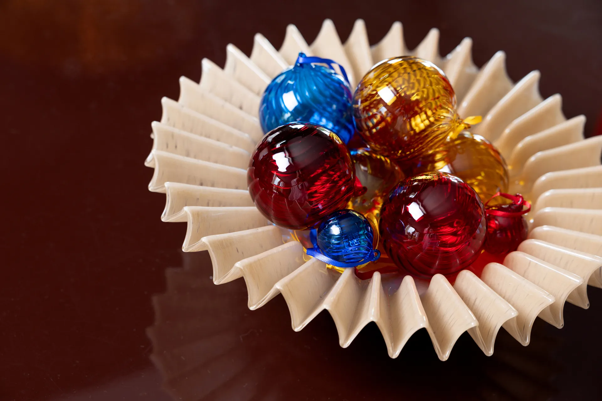 Opacity julekugle XS Ø4 cm 4-pak, Blå Byon