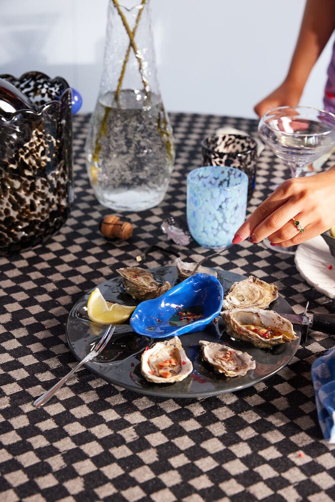Oyster serveringsskål - Blå - Byon
