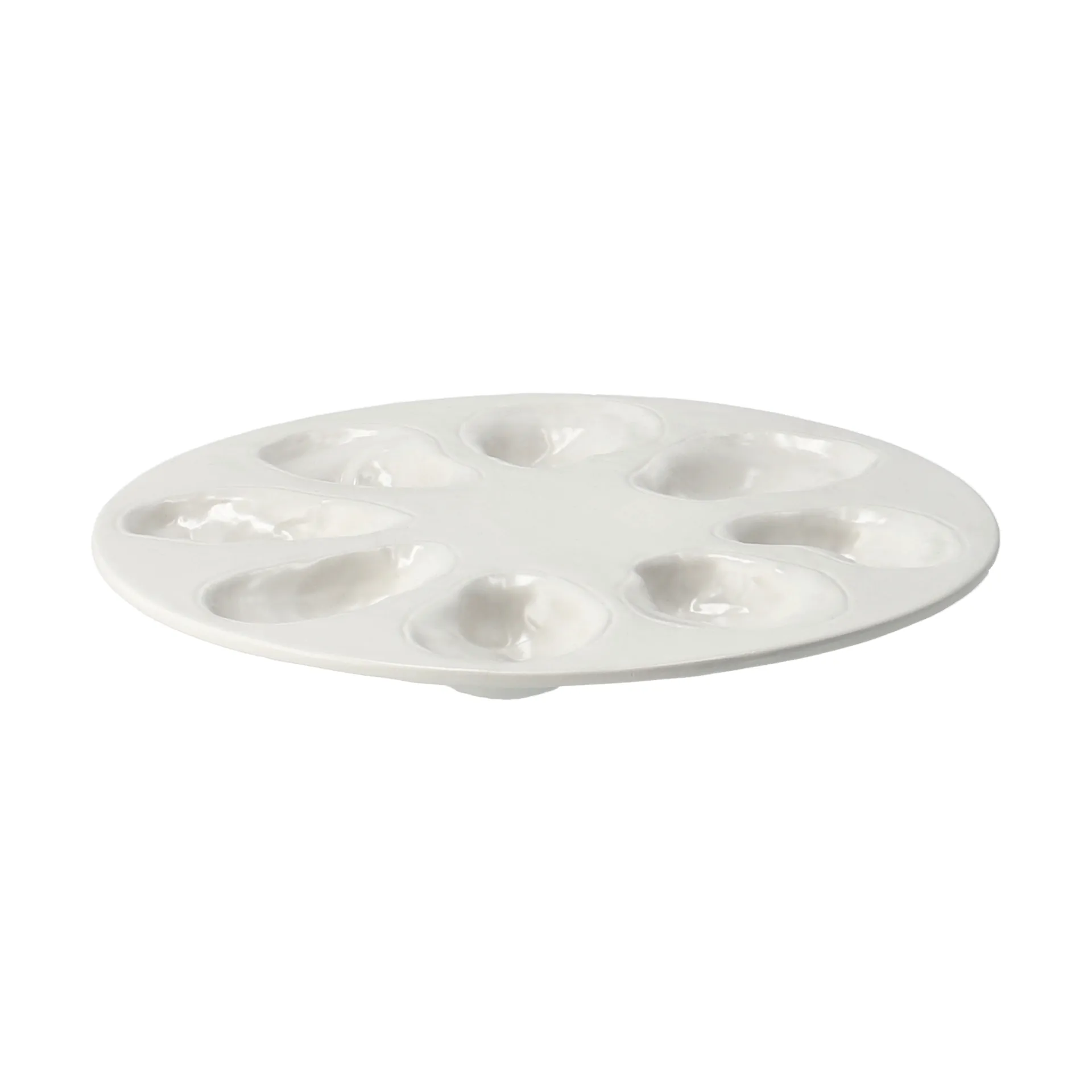Oyster tallerken Ø27 cm, Hvid Byon