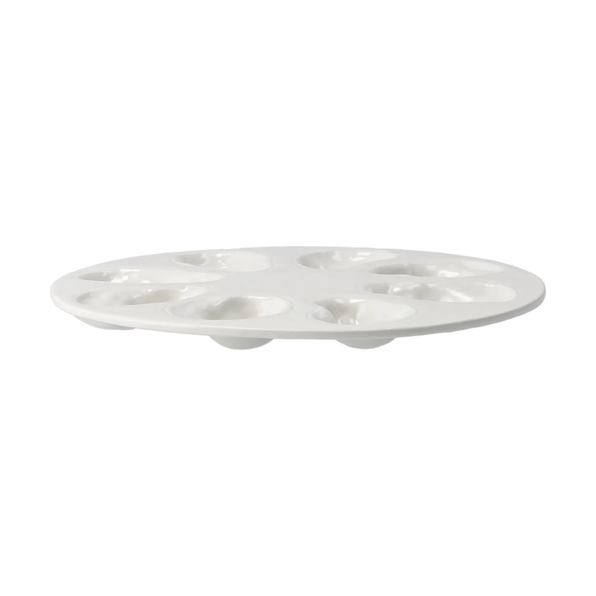Oyster tallerken Ø27 cm, Hvid Byon