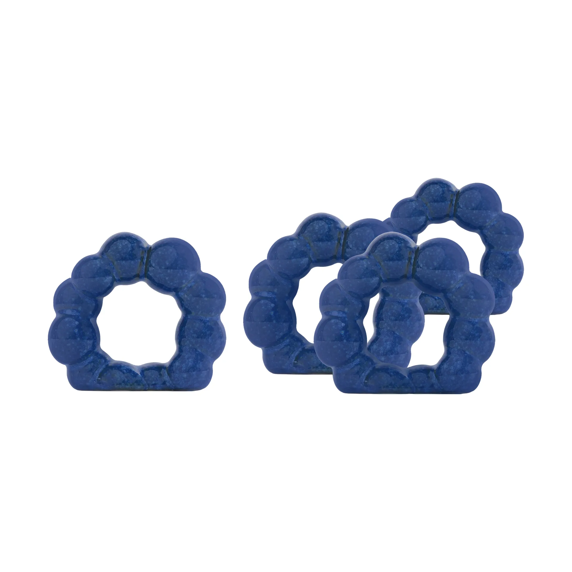 Porto servietring, 4-pak, Blå Byon