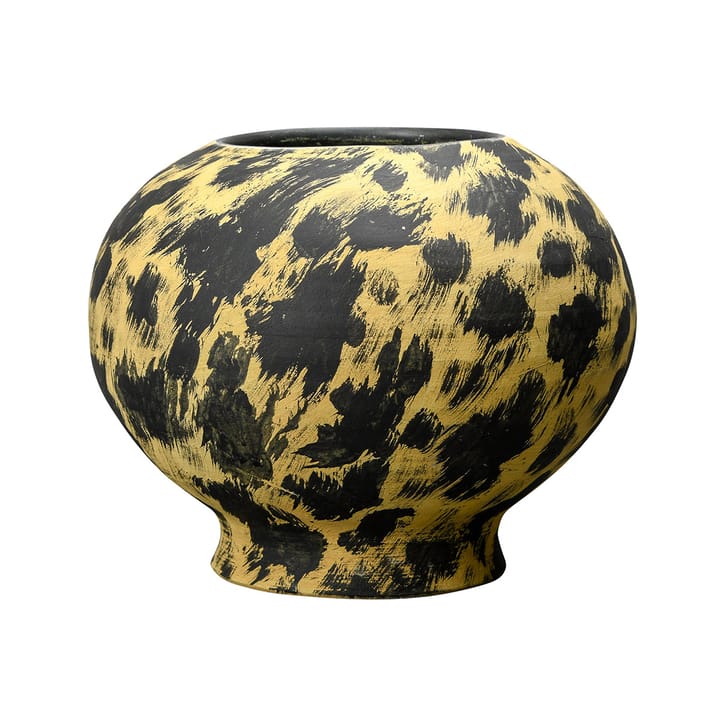Safari vase 30 cm - Sort/Gul - Byon