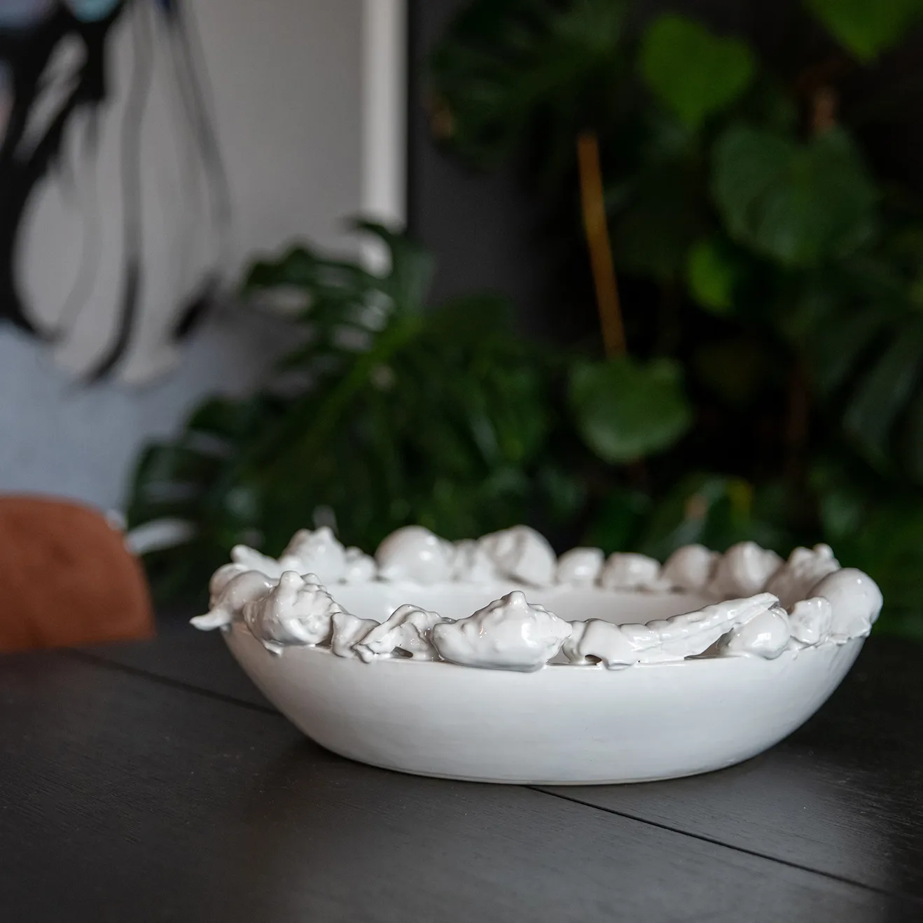 Shell fad 38 cm, Hvid Byon