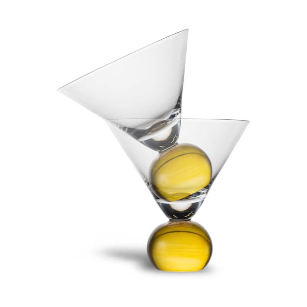 Spice glas 24 cl 2-pak - Gul/Klar - Byon