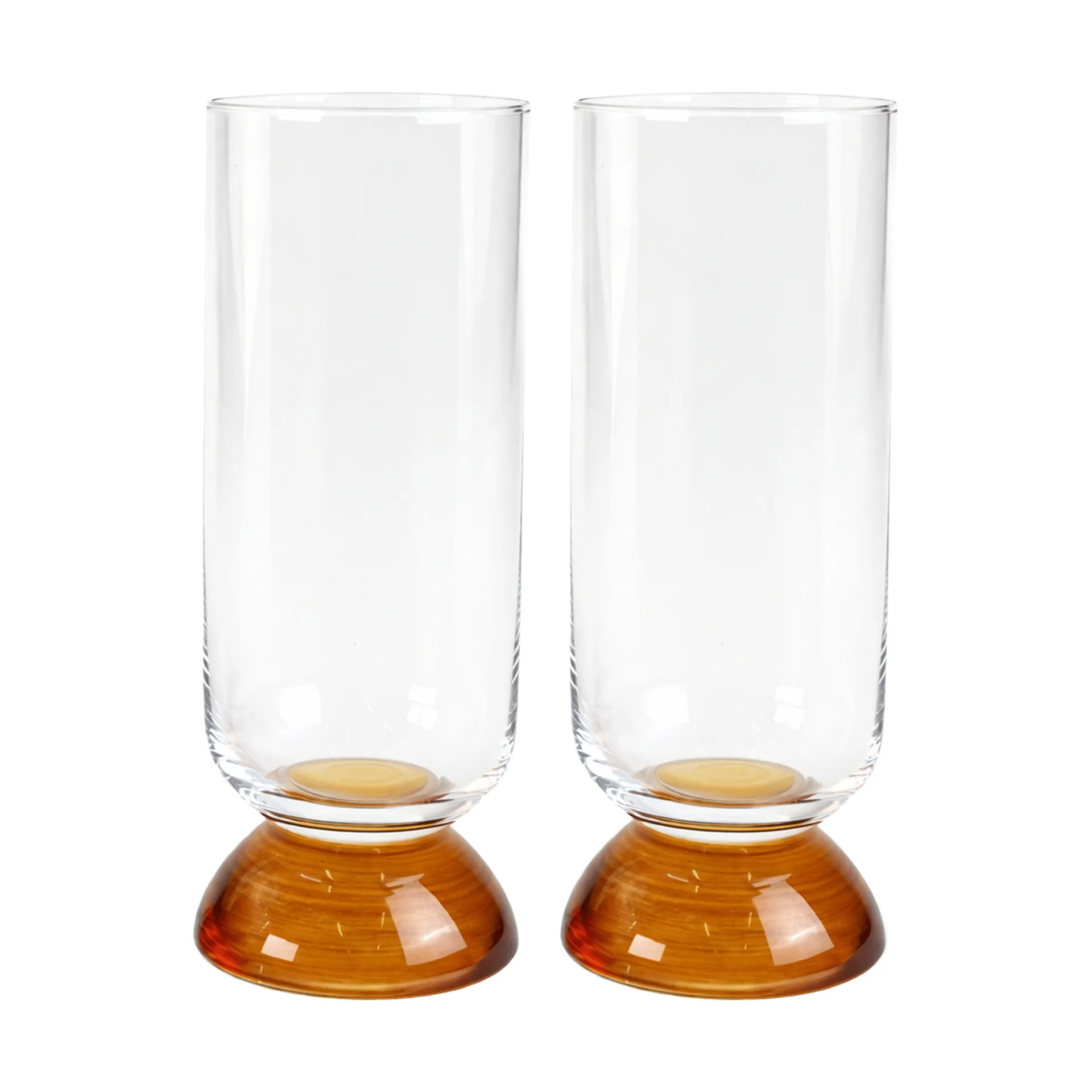 Byon Spice højt drikkeglas 38 cl 2-pak Klar-amber