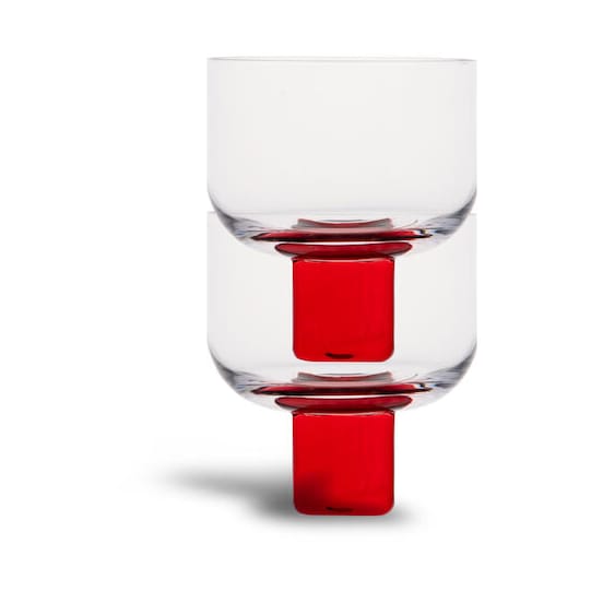 Victoria glas 35 cl 2-pak - Rød/Klar - Byon