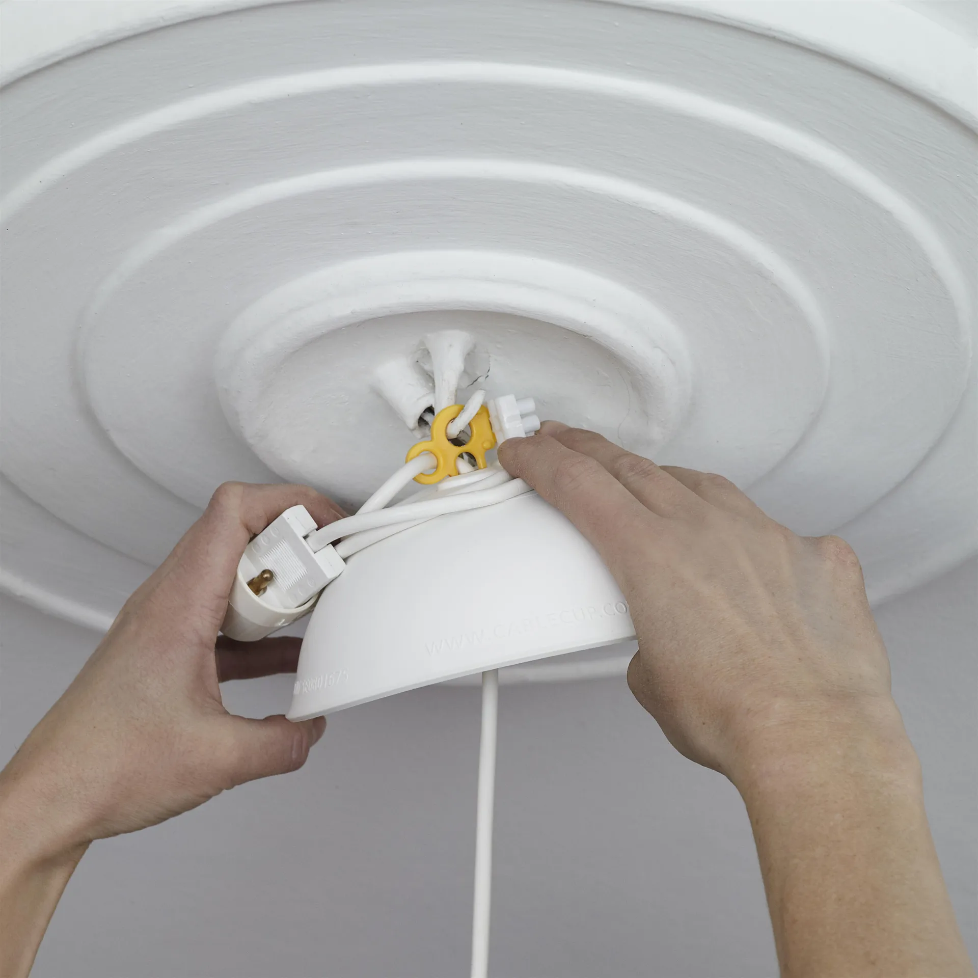 CableCup mini baldakin, Hvid CableCup