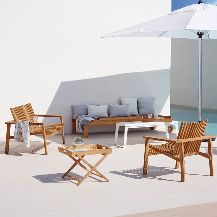 Amaze loungestol, Teak Cane-line