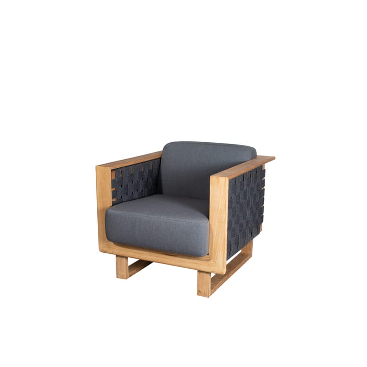 Angle loungestol - Dark grey, teak - Cane-line