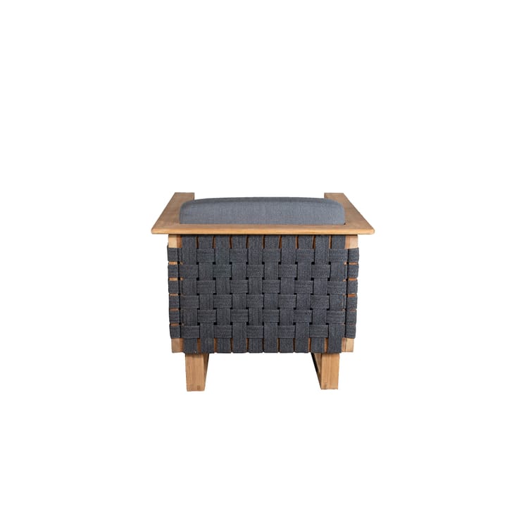 Angle loungestol, Dark grey, teak Cane-line