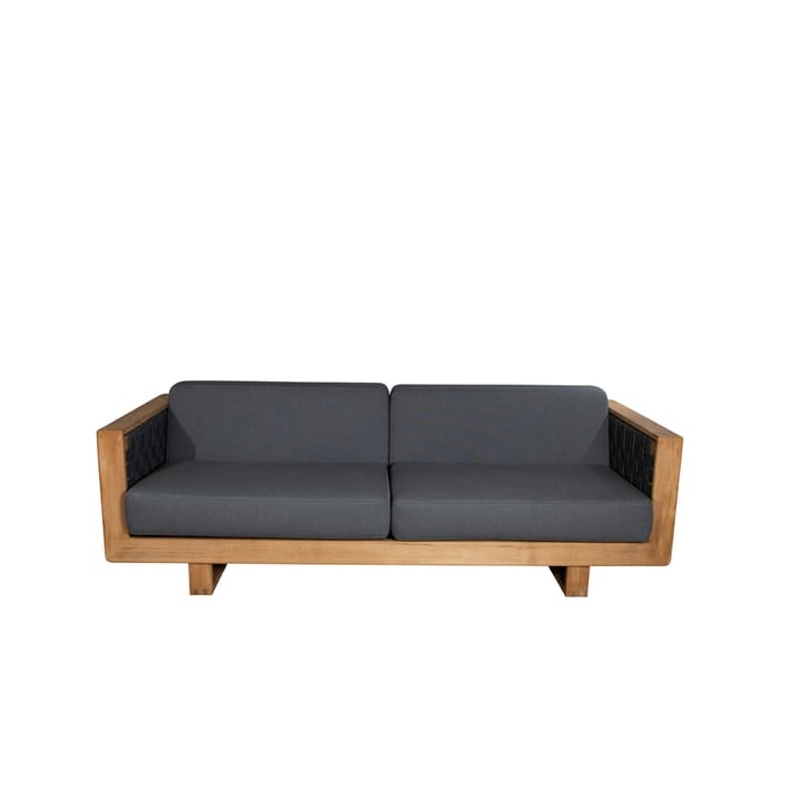 Angle Sofa 3-personers, Dark grey, teak Cane-line
