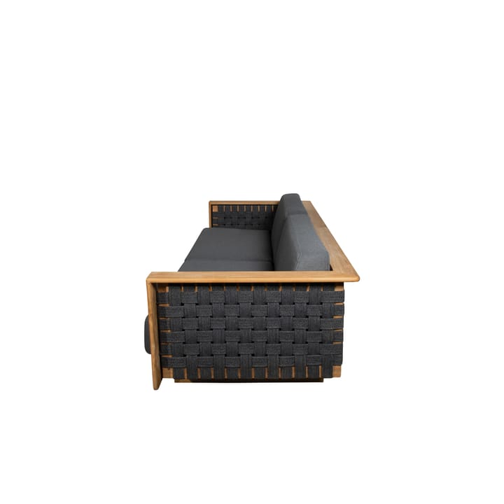 Angle Sofa 3-personers, Dark grey, teak Cane-line