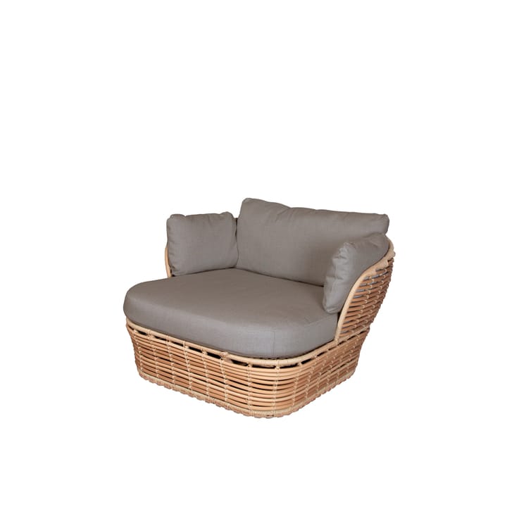 Basket loungestol - Natural, inkl. taupe hynder - Cane-line