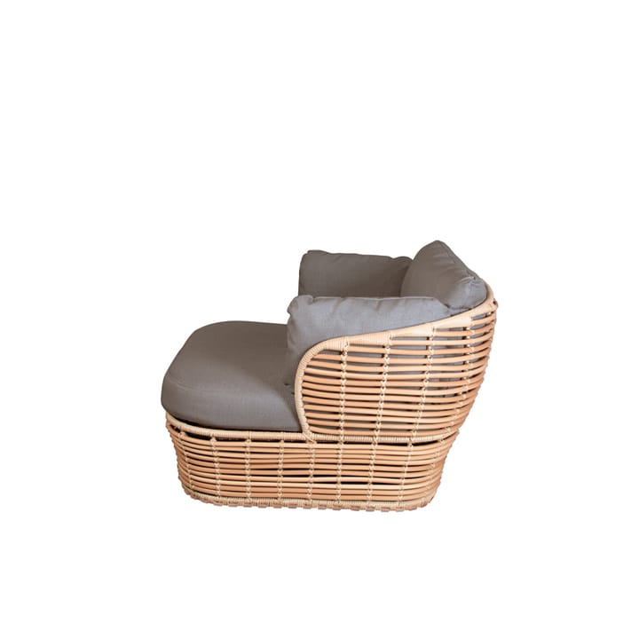 Basket loungestol, Natural, inkl. taupe hynder Cane-line