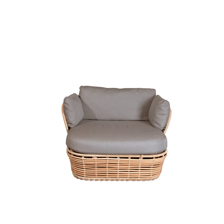 Basket loungestol - Natural, inkl. taupe hynder - Cane-line