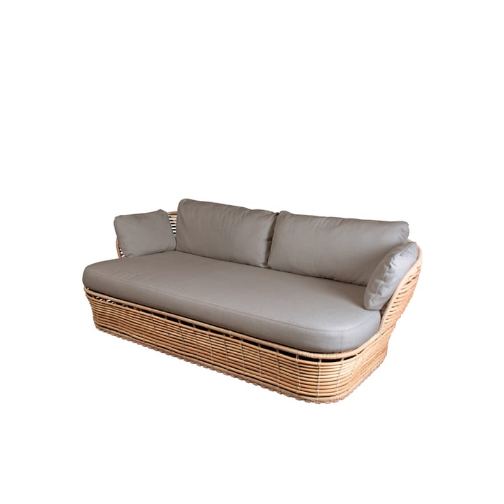 Basket sofa 2-personers - Natural, taupe hynder - Cane-line