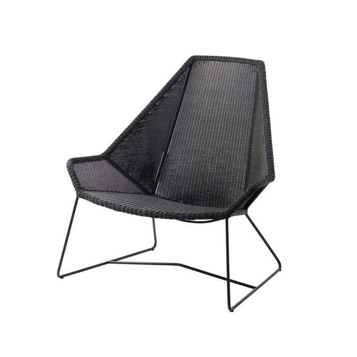 Breeze loungestol høj ryg weave - Black - Cane-line