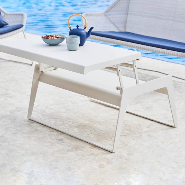 Chill out sofabord, White, dobbelt Cane-line