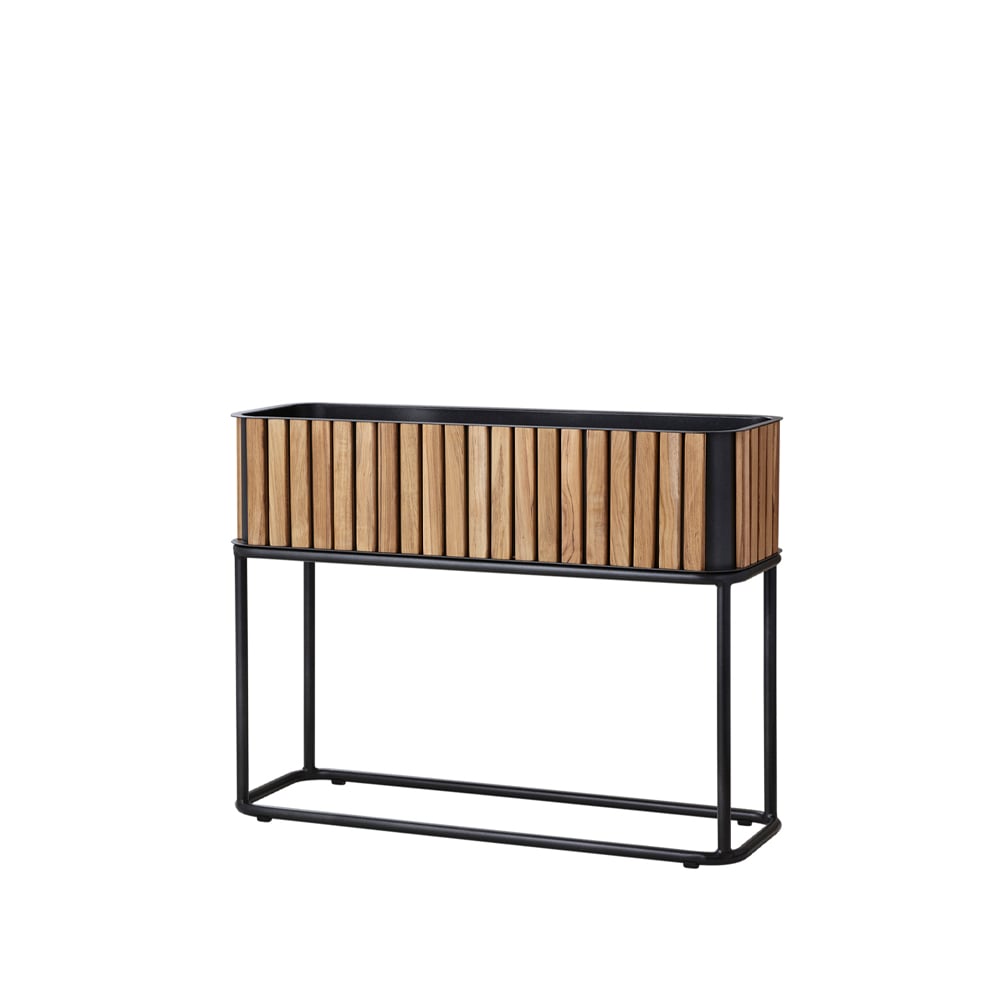 Cane-line Combine plantekasse Teak, lava grey | Skandinavisk Design | Krukker | Brun