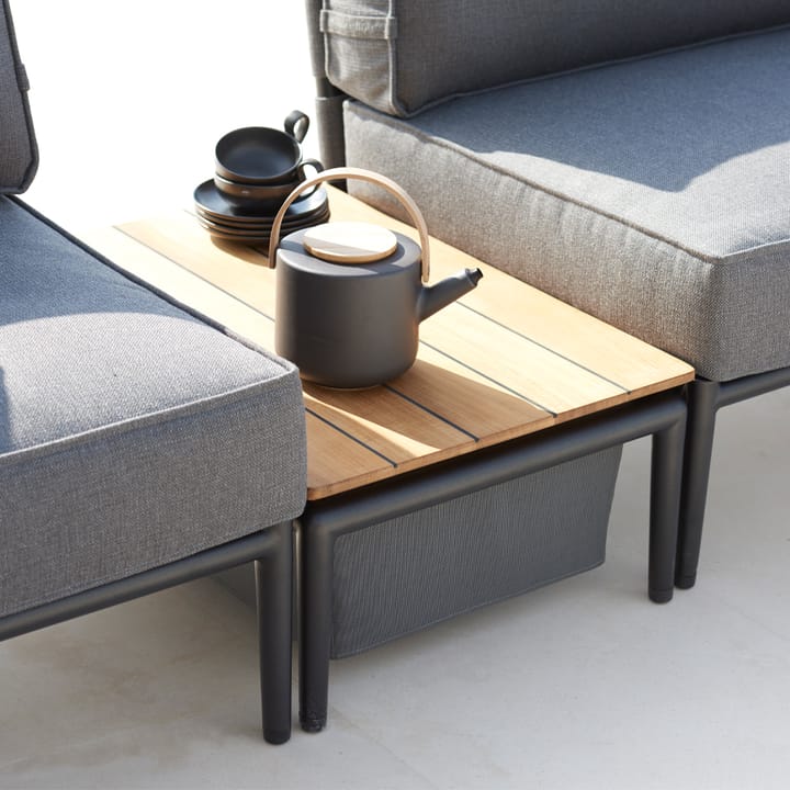 Conic box bord, Light grey, teak Cane-line