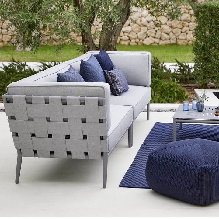 Conic modulsofa, Cane-Line airtouch grey, højre, inkl. hynder Cane-line