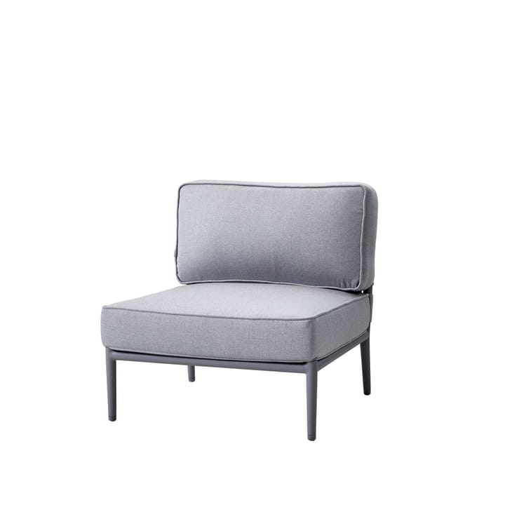 Conic modulsofa - Cane-Line Airtouch light grey-enkelt-inkl. hynder - Cane-line