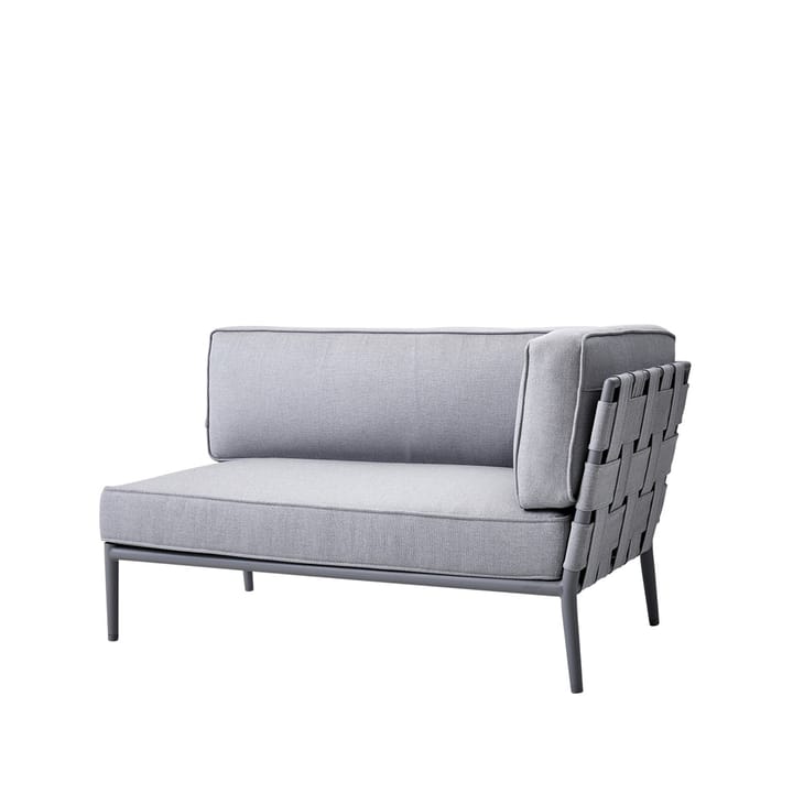 Conic modulsofa - Light grey-venstre-inkl. hynder - Cane-line