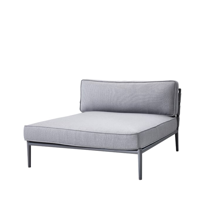 Conic modulsofa - Lys grey-daybed inkl. hynder - Cane-line