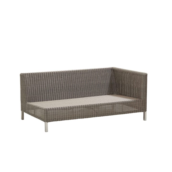 Connect modulsofa - 2-personers taupe, venstre - Cane-line