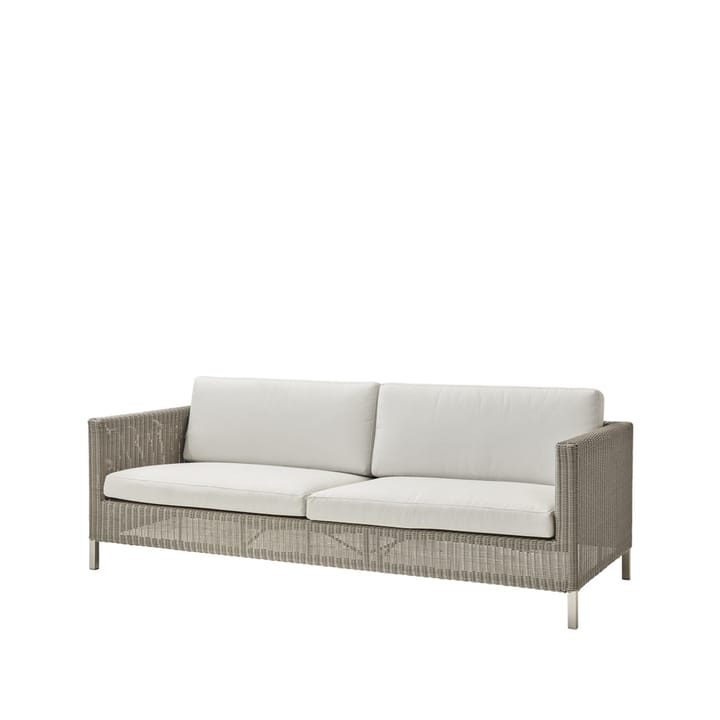 Connect sofa 3-personers - Taupe, hyndesæt Cane-Line Natté white - Cane-line