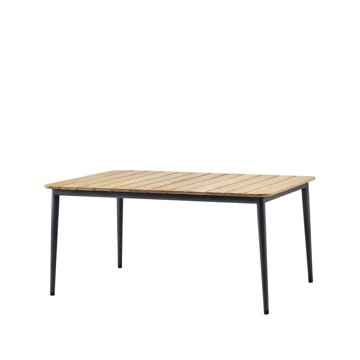 Core spisebord teak 160x100x74 cm - Lava grey stativ - Cane-line