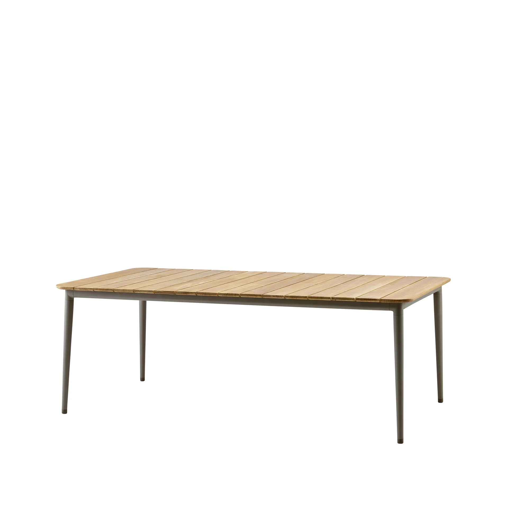 Cane-line Core spisebord teak 210x90x74 cm Taupe stativ