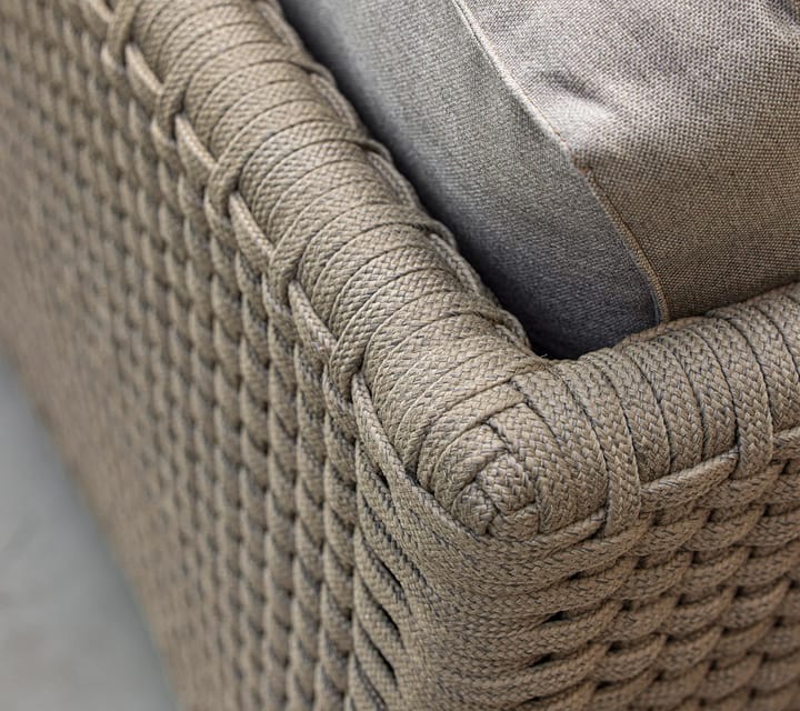 Diamant sofa 3-personers soft rope, Cane-Line Natté taupe Cane-line
