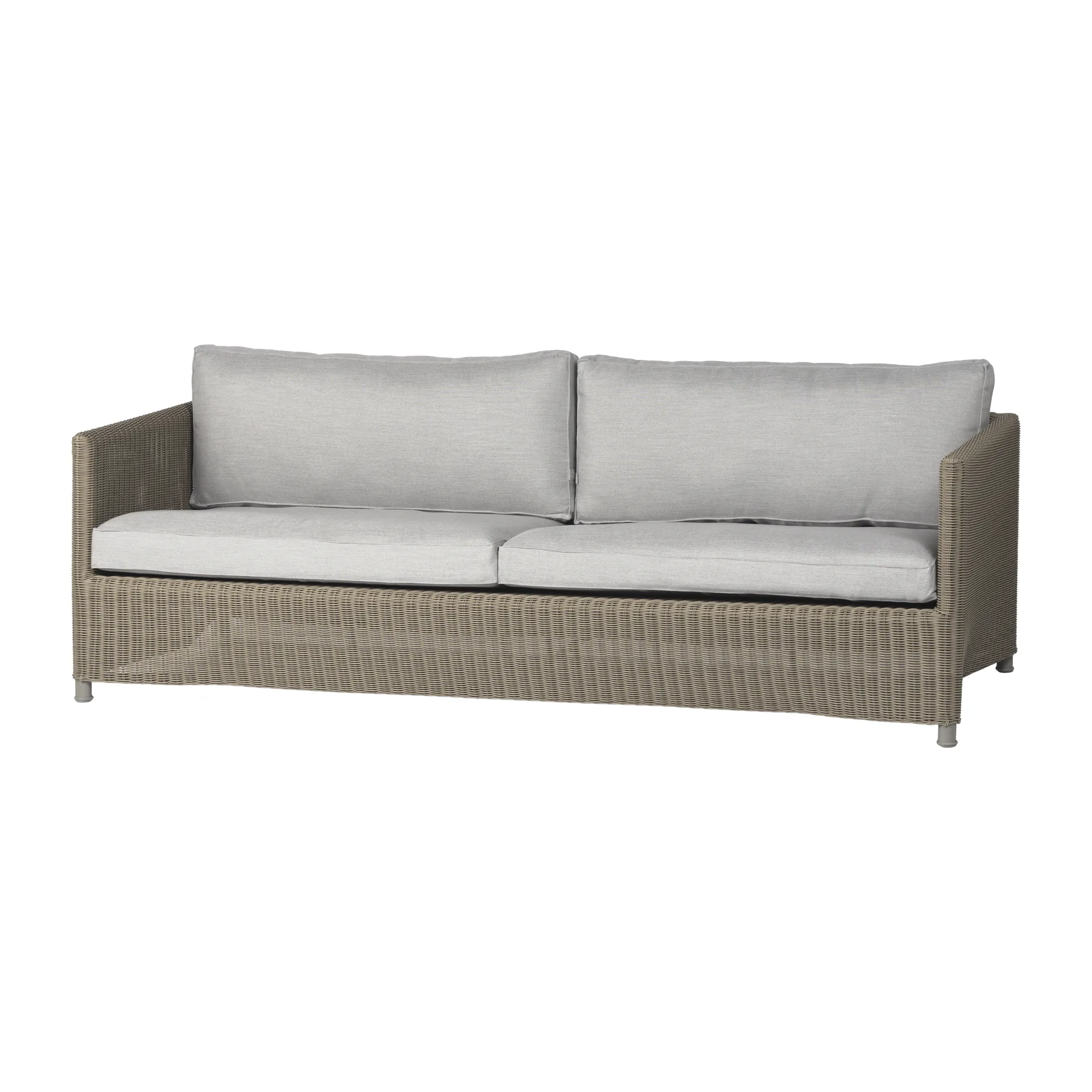 Diamond 3-personers sofa, Natural, caneline natté light grey Cane-line