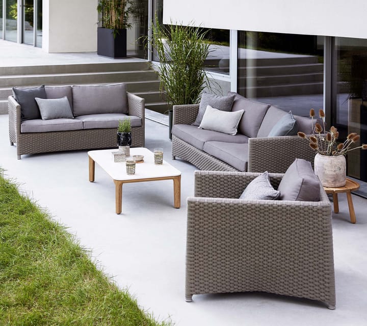 Diamond loungestol soft rope, Cane-Line Natté taupe Cane-line
