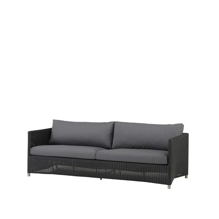 Diamond sofa 3-personers weave - Cane-Line Natté graphite - Cane-line