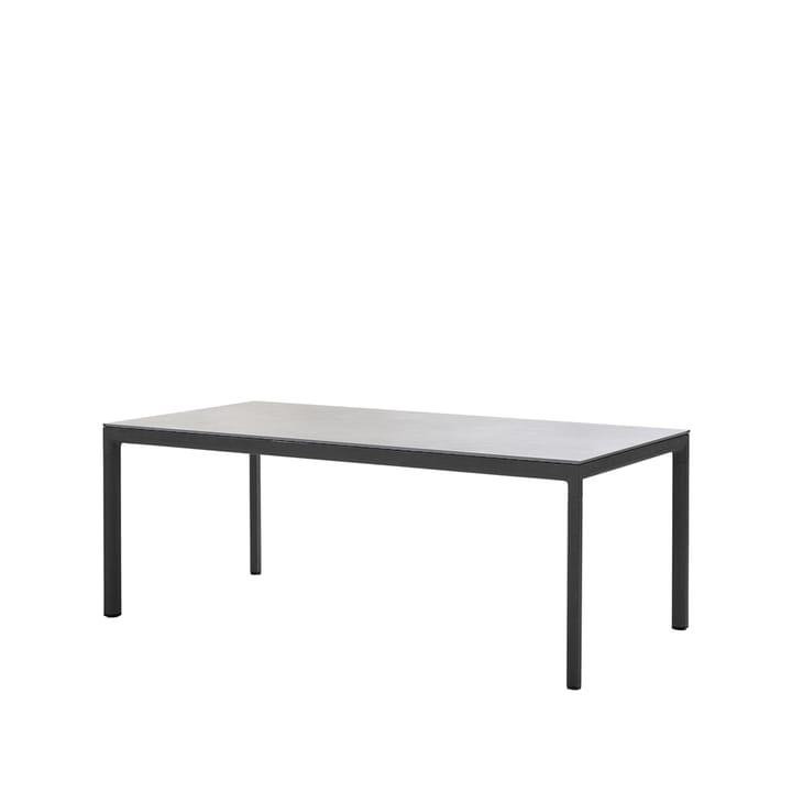 Drop spisebord - Fossil grey-lavagråt aluminiumstativ - Cane-line