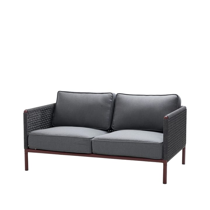 Encore 2-personers sofa - Cane-Line airtouch bordeaux/dark grey - Cane-line