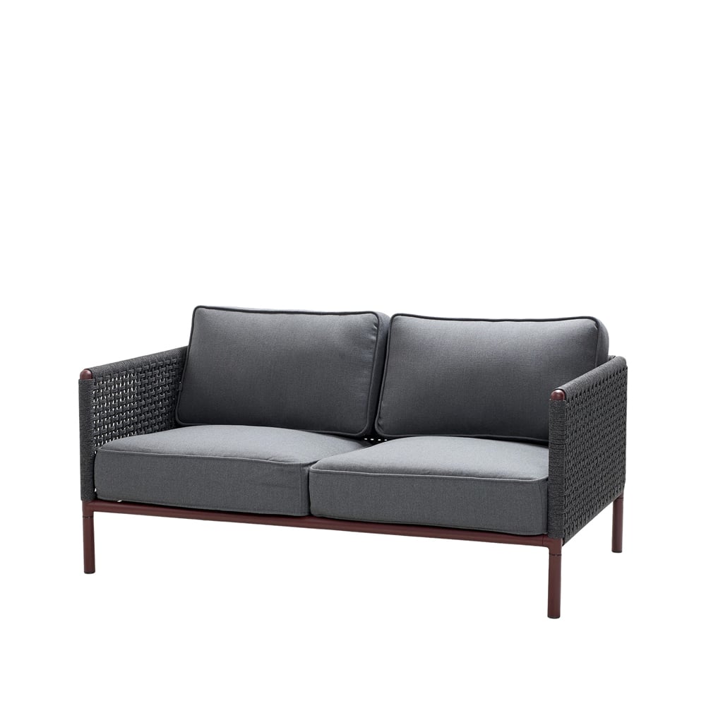 Cane-line Encore 2-personers sofa Cane-Line airtouch bordeaux/dark grey