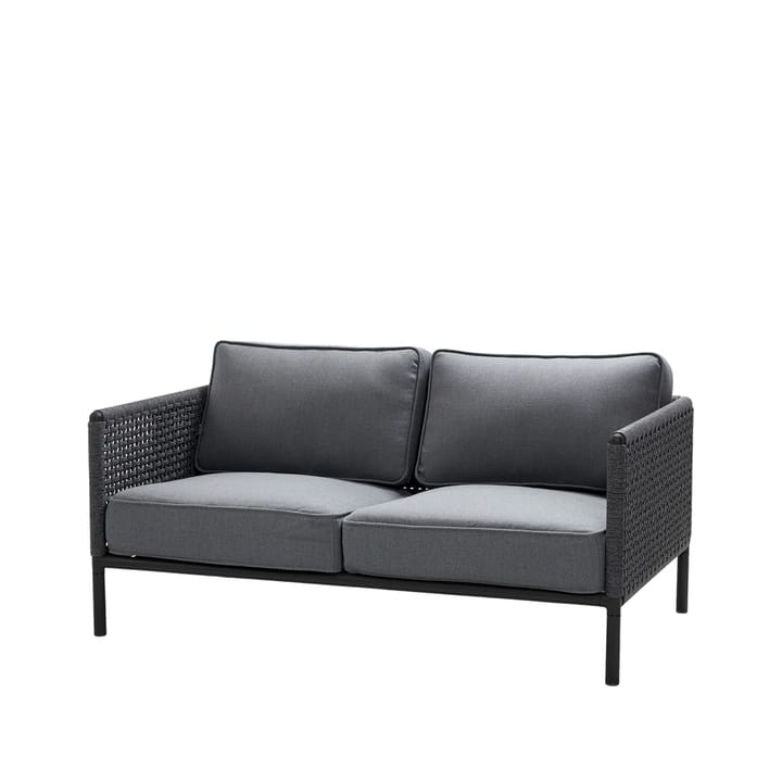 Encore 2-personers sofa - Cane-Line airtouch lava grey/dark grey - Cane-line