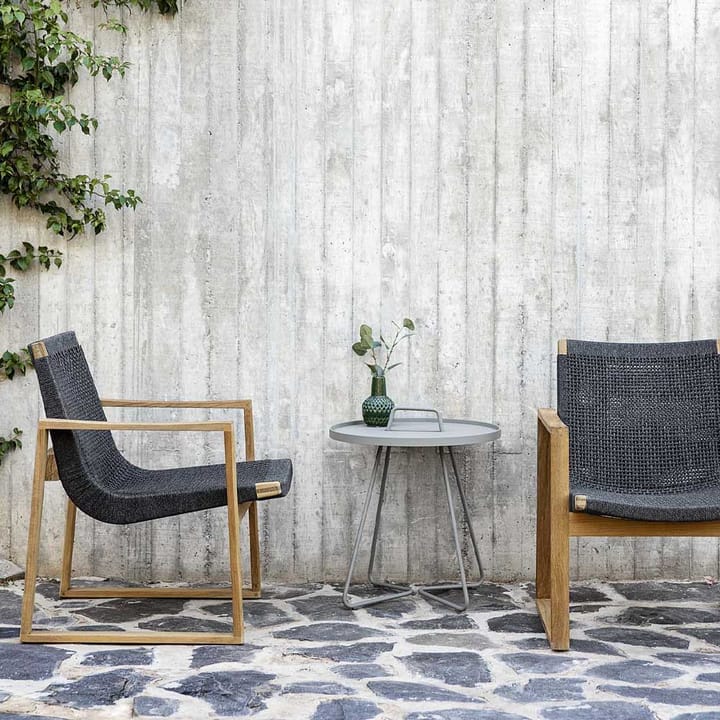 Endless loungestol, Dark grey, teakstativ Cane-line