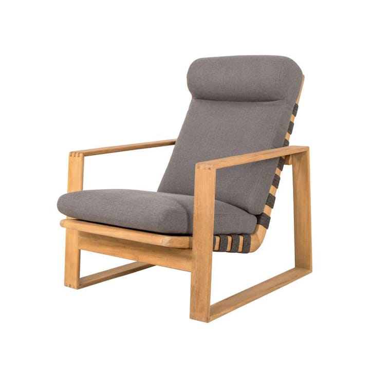 Endless Soft Highback loungestol - Cane-Line airtouch grey, teak - Cane-line