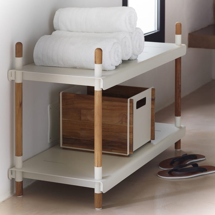 Frame reolsystem, Lava grey, kompelt, teak Cane-line