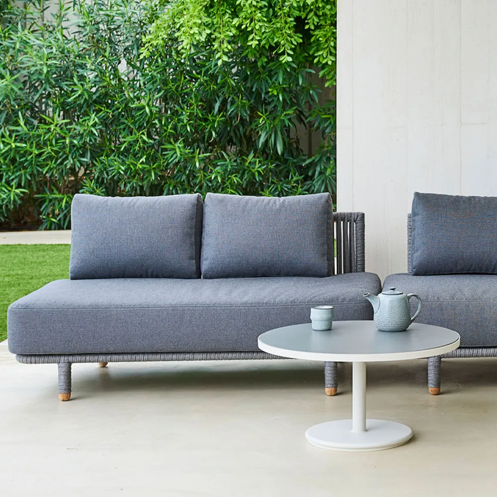 Go sofabord, White, Ø110 cm Cane-line