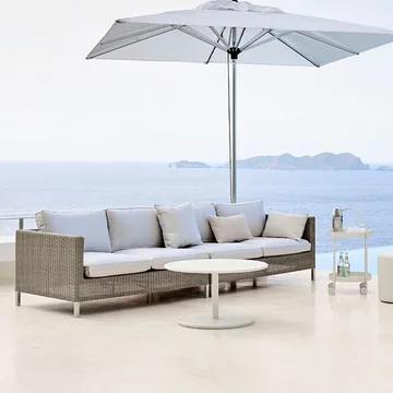 Go sofabord - White, Ø110 cm - Cane-line