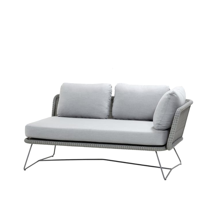 Horizon modulsofa - Cane-Line Natté light grey, venstre - Cane-line