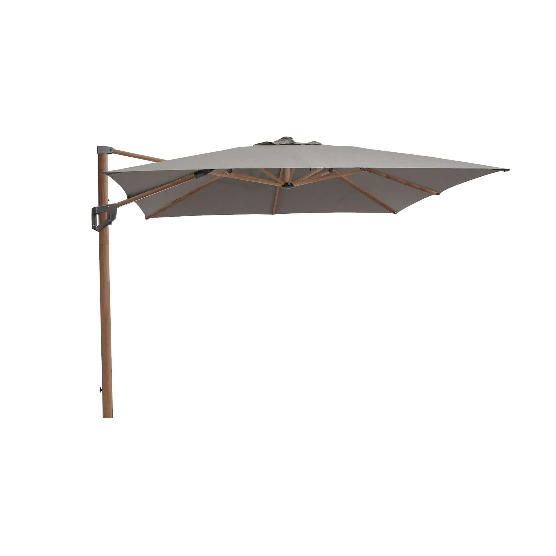 Hyde luxe parasol tilt 3x3 m, Woodlook-Taupe Cane-line
