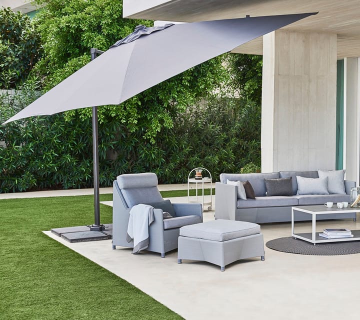Hyde Luxe Tilt parasol 300x300 cm, Anthracite Cane-line