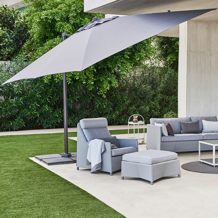 Hyde Luxe Tilt parasol 300x300 cm, Anthracite Cane-line