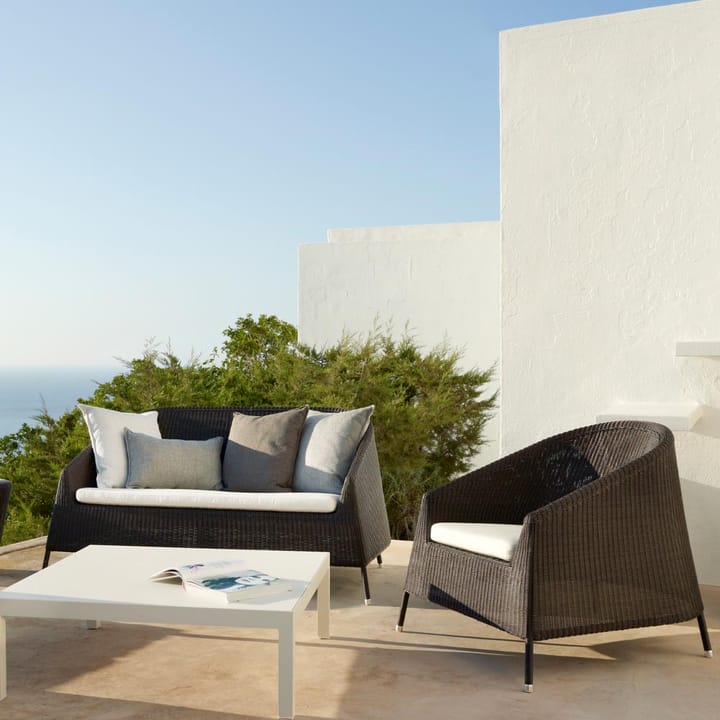Kingston loungesofa 2-personers, Mocca Cane-line